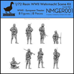 NUMODEL NMGER001 | 1/72 Resin WWII German Wehrmacht Soldier Scene Kit Kurze Rast