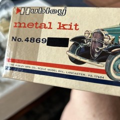Vintage Hubley Metal Kit 1932 Chevrolet Coupe No. 4869 Parts