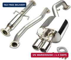 DNA MOTORING CBE-KS05 Stainless Steel Cat Back Exhaust System [Compatible with