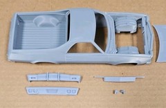 ABS-LIKE RESIN 3D PRINTED 1/25 1973 CHEVROLET EL CAMINO BODY AND RELATED PARTS