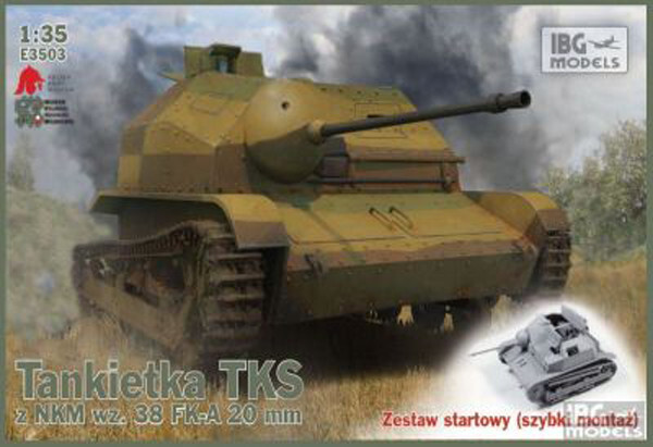 IBG E3503 TKS Polish Tankette with 20mm NKM wz. 38 FK-A plastic model scale 1/35