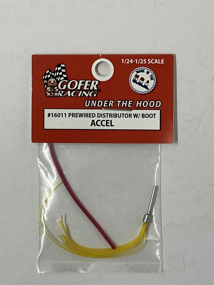 Gofer Racing Decals 16011 1/24 Prewired Distributor with Boot – Accel Plug Wires