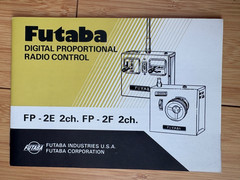 FUTABA DIGITAL PROPORTIONAL RADIO CONTROL INSTRUCTION BOOK FP-2E 2ch FP-2F 2ch