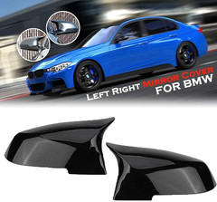 Door Mirror Covers,Glossy Black Replacement Rearview Side Mirror Covers Caps Rea
