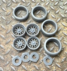 Resin 21/20 Inch: “Raceline Legacy ” Model car Wheels/Tires 1/24 scale