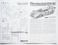 TAMIYA 1/24 Merceds CLK-GTR Team CLK Sportswear Full View #24206 scale model kit
