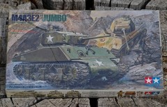 VINTAGE Tamiya “Jumbo” Tank M4A3E2 Made in Japan c.1980’s SEALED BOX!