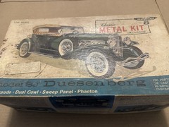 Hubley SJ Duesenberg Diecast Metal Model Kit w/ Chrome Parts 1:18 MPN 4864