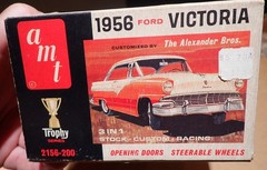 AMT 1956 Ford Victoria model kit original issue 60s Trophy series unbuilt