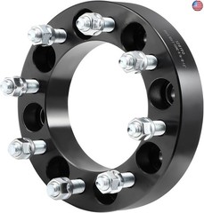 SCITOO 2pcs Wheel Spacers 1.5″ 8×6.5 Bore 130mm Studs 9/16-18 8Lug Wheel