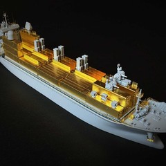 EV model ZhongDa79 UCAV/Q-Ship Containerized Weapon System Ship Unpainted