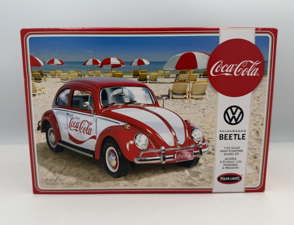 Volkswagen Bettle Coca Cola 1:25 Scale Model Kit Polar Lights