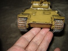 Built 445 Long Barrel Tank 7-1/2 inches long Well Built & Painted Ex Condition