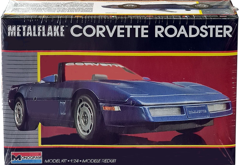 Monogram Metalflake Corvette Roadster, 1:24 Scale, Vintage 1987, New! MISB!!