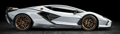 Lamborghini 1:18Race Car12Custom Built Concept Metal Body Model Carousel White24
