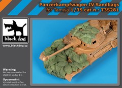 Black Dog 1/35 Panzerkampfwagen IV Sandbags for Tamiya kits
