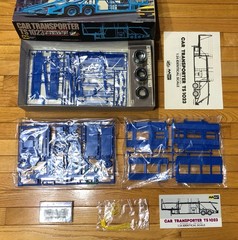 CAR TRANSPORTER TS 1023 1/24 MODEL KIT MITSUWA VINTAGE TRAILER TRUCK