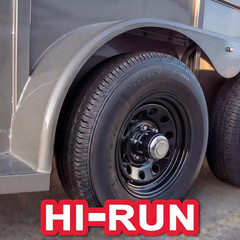 Radial Trailer Tire Assembly, ST175/80R13 6PR on 13X4.5 5LUG Black Modular Wheel