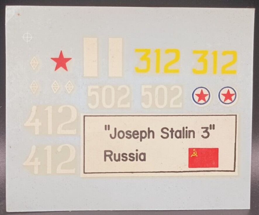 Aurora | No. 323-150 | 1:48 Russian World War II “STALIN” TANK Decals