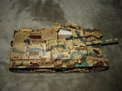Built Tank 6 inches long Well Built & Painted Excellent Cond Nice Paint