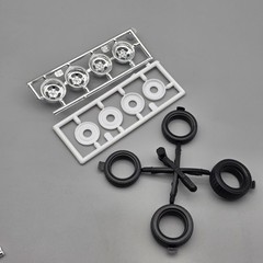 Monogram Revell 1/24 1956 56 Chevy Bel Air Parts Kitbash Chrome Drag Wheels