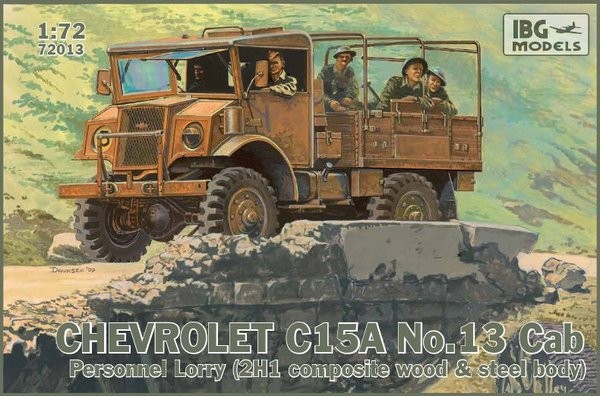 IBG 72013 Chevrolet C.15A No.13 Cab Personnel Lorry scale 1/72