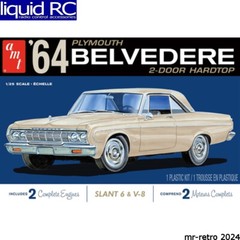 AMT 1188M 1/25 1964 Plymouth Belvedere w/ Straight 6 Engine Plastic Model