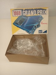 MPC 1969 Grand Prix # 2169-200 Empty Box W Bag Only Vintage Nice