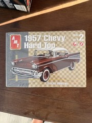 1957 Chevy Hard Top, 1:25 Scale Model. New, Still In Plastic. Skill Level 2
