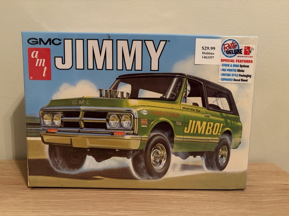 AMT GMC Jimmy 4×4 “JIMBO” Plastic Model Kit AMT1219/12 Scale 1:25 NEW SEALED
