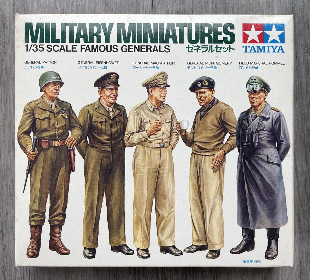 Tamiya MILITARY MINIATURES FAMOUS GENERALS Plastic Model Figures Kit 35118 1/35