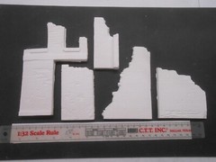 1/35 Diorama Accessories Ruins Building Wall Castings Rubble Dioramas Plus