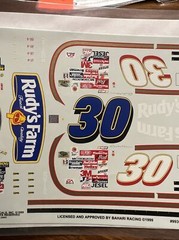 Slixx Decals 1417 1/25 Scale #30 Rudy’s Farm Grand Prix NASCAR
