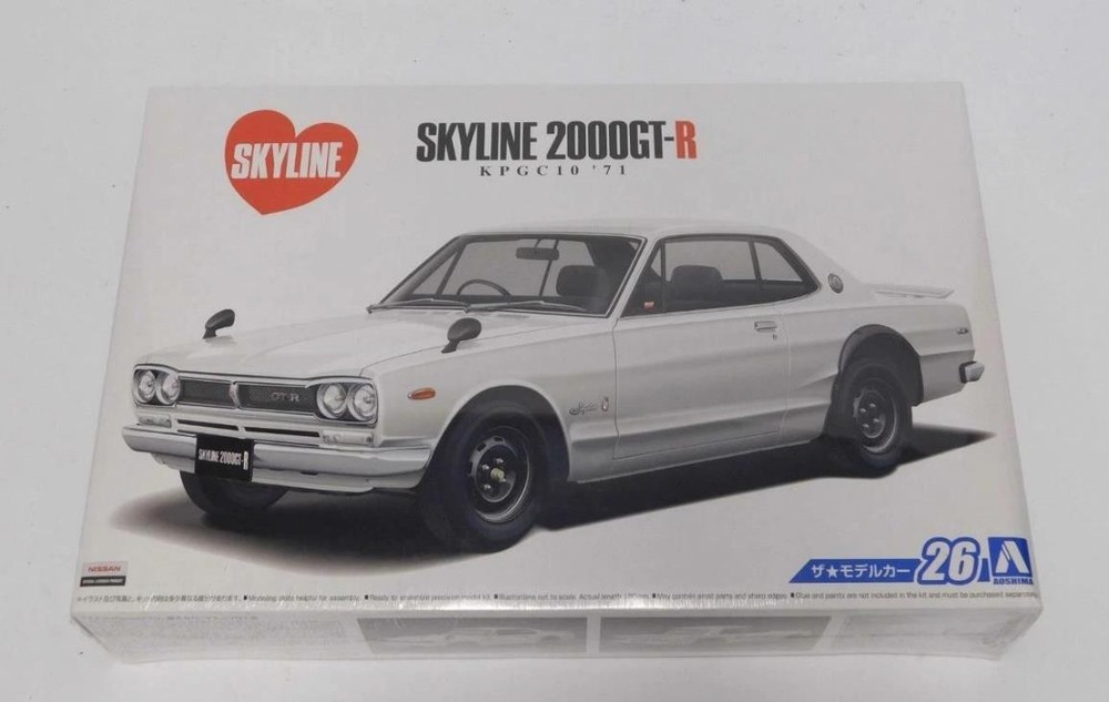 1/24 Aoshima Nissan Datsun Skyline 2000 GT-R KPGC110 1973 Plastic Model Kit NEW