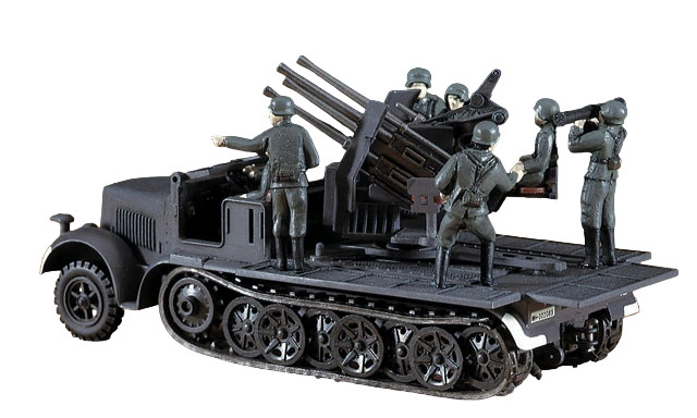 Hasegawa 8 Ton Half Track Quadruple 20mm AA 1:72 Kit 31114/MT14