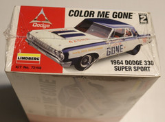 Lindberg Color Me Gone 1964 Dodge 330 Super Stock Model sealed kit 1996 MOPAR