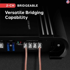 Pyle 2 Channel Car Stereo Amplifier – 2000W High Power Dual Channel Bridgeable