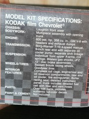 AMT Kodak Film Chevrolet #6727 Model (Open Box) 1/25 🏁