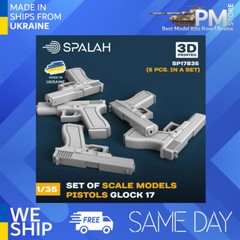 SPALAH 17835 1/35 Glock-17 pistols 5 pcs Set of scale models