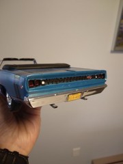 MPC PRO-BUILT 1968 DODGE CORONET R/T CONVERTIBLE MOPAR MODEL KIT 1:25 B-5 BLUE