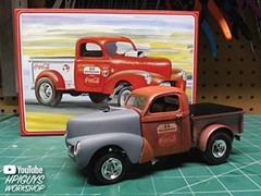 1940 Willy’s Coca-Cola Pickup Gasser Model Kit