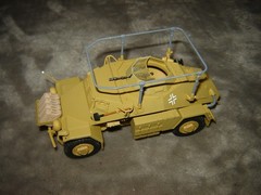 Built German Armored Vehicle 5-1/2 inches long Well Built & Painted Ex Cond