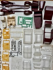 Vintage Model Car Parts Lot Bodies Glass Chrome Interiors Parts MPC AMT Revell