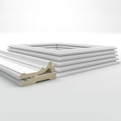 94 1/2 In. Adjustable 32 In. to 36 In. Ashford Square Panel Traditional Wainscot