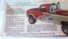 Original AMT 2707 Firestone Super Stones Macho Machine 1978 Ford 4×4 Pickup 1/25
