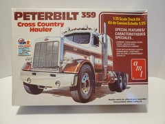 amt SEMI TRUCK MODEL KIT PETERBILT 359 CROSS COUNTRY HAULER 1/25 scale SEALED