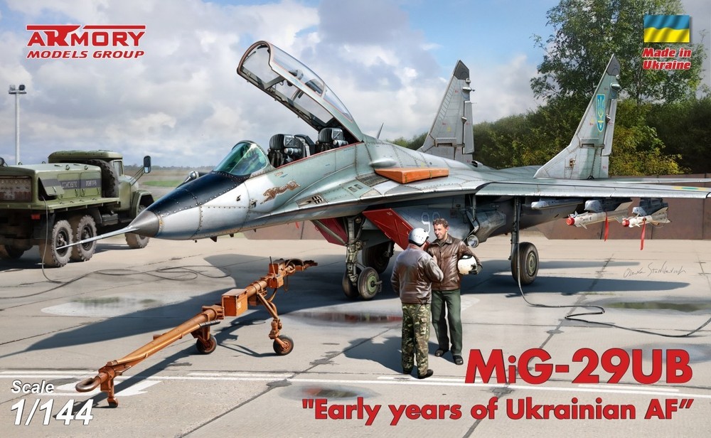 MiG-29UB series 9-51 twin seater, “Early years of Ukrainian” 1/144 Armory 14711
