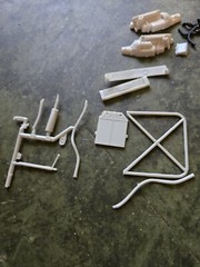 Assorted Parts from AMT 40 Ford Rides Magazine Custom WOODIE 1:25 Kit STK TR6