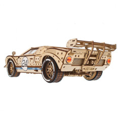 Advanced 970-Piece Wooden Endurance Race Car Model Kit with V8 Engine 1:12 Scale
