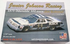 Salvinos JR Models JJO1979D 1:24 1979 Oldsmobile 442 Racing Car Plastic Kit